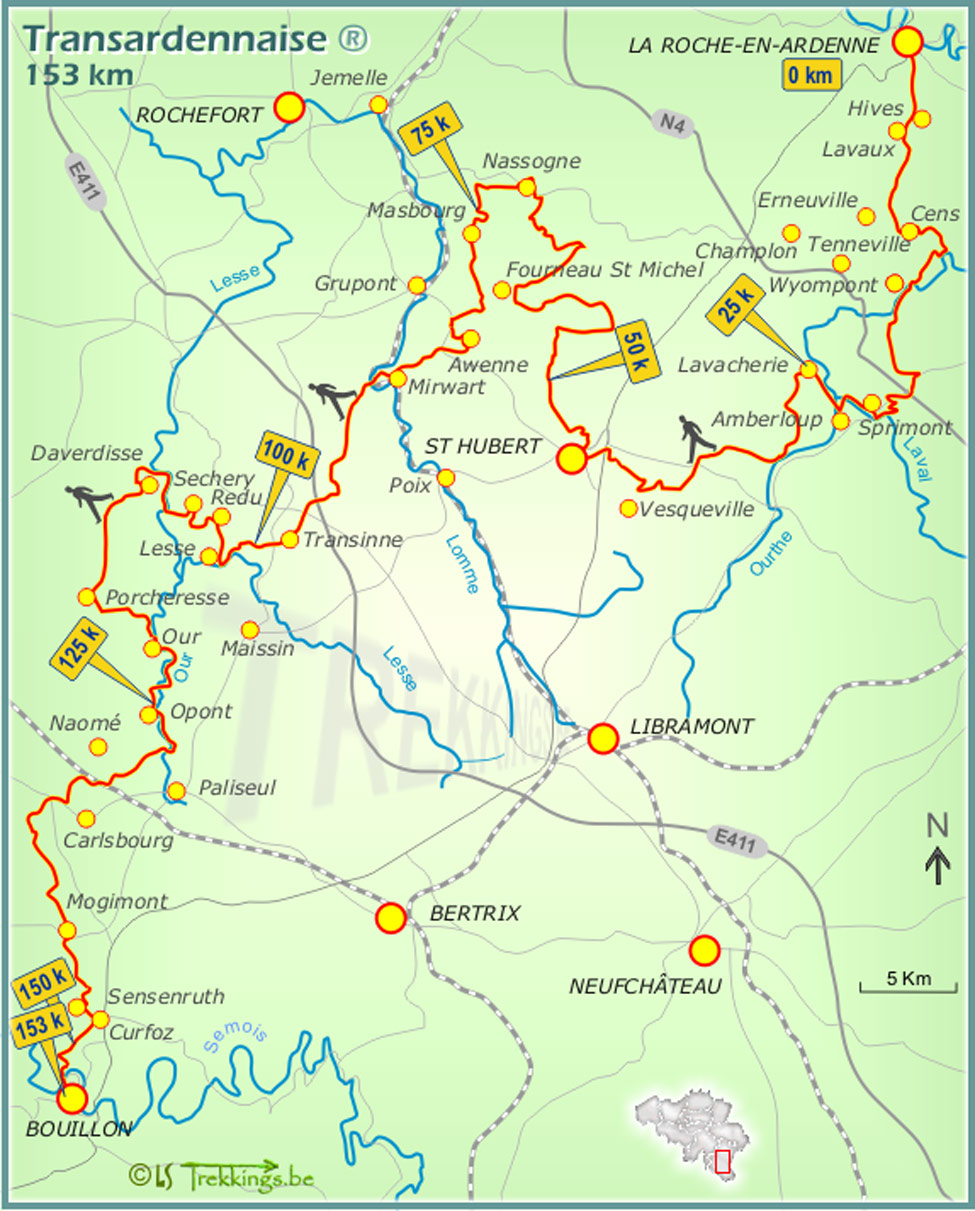 wandelnieuws kaart ardennaisse