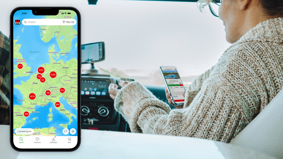 De ACSI Campings Europa-app