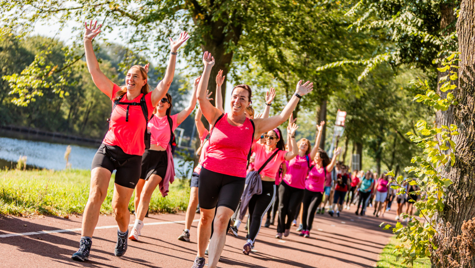 Dam tot Dam Wandeltocht voor Pink Ribbon