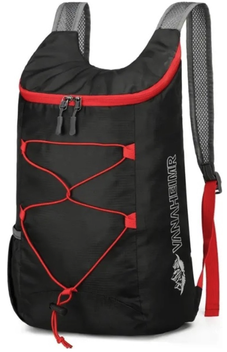 rugzak 20 liter wandelrugzak opvouwbaar lichtgewicht waterafstotend ultralicht backpack zwart