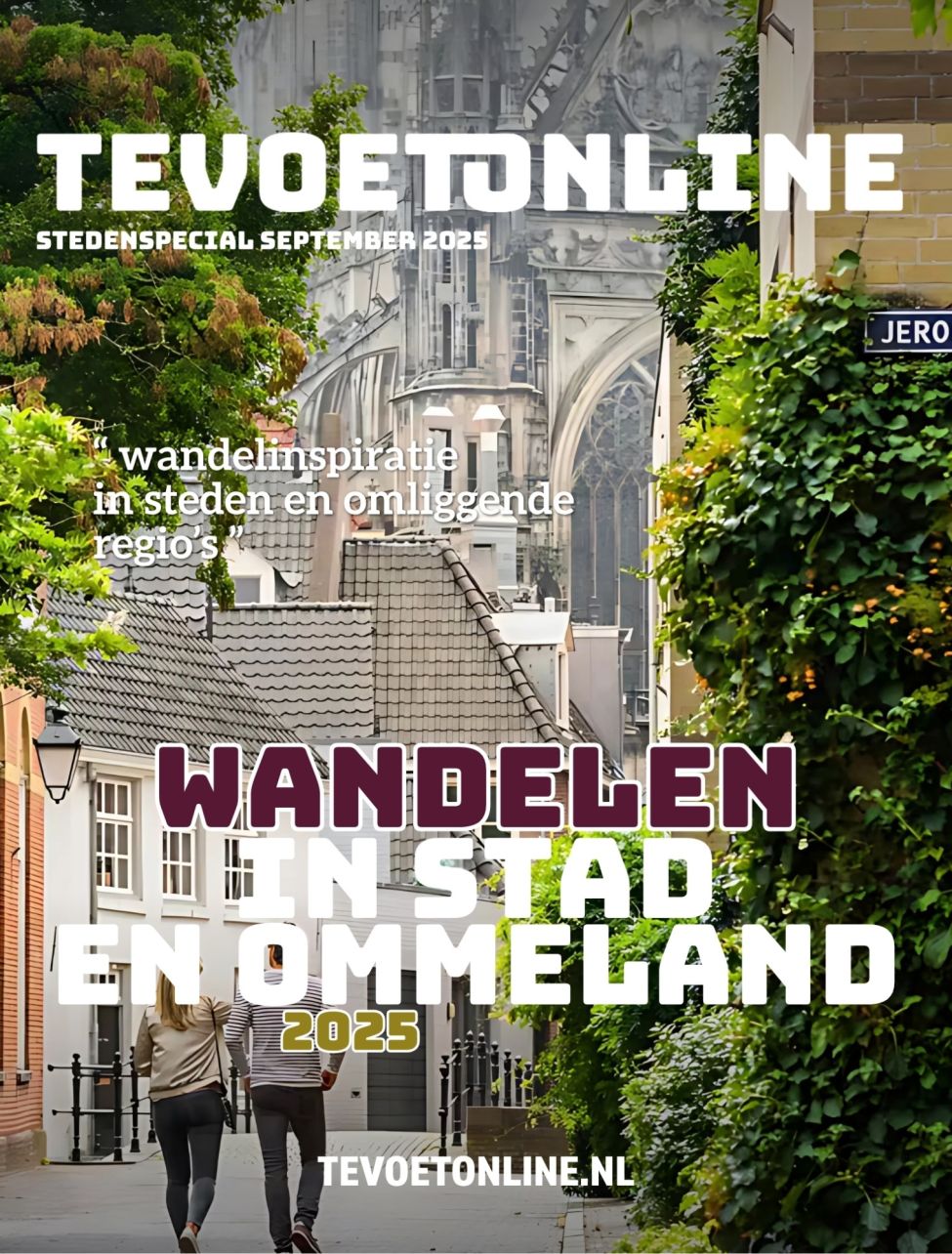 tevoet cover online magazine wandelen in stad ommeland 2025