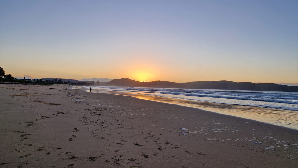 wandelpraat australie strand